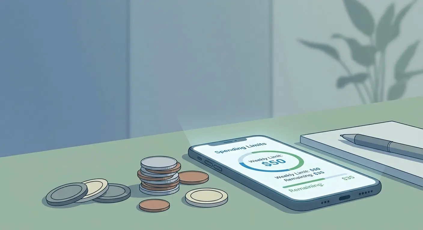 Conceito de gestão de saldo e utilização responsável de um bónus pequeno