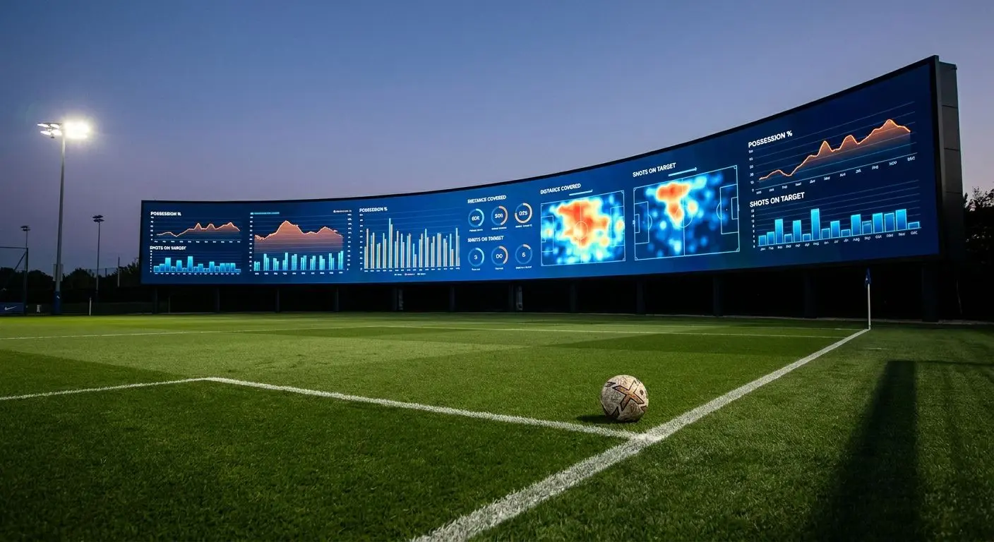 Cena de apostas ao vivo num jogo de futebol com placar e atualização em tempo real