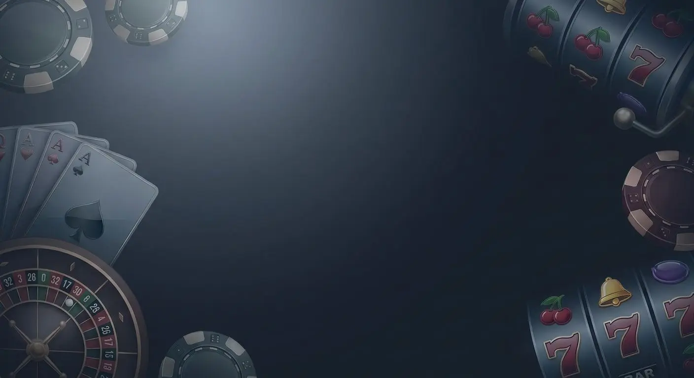 Banner sóbrio com elementos visuais de entretenimento e ambiente institucional