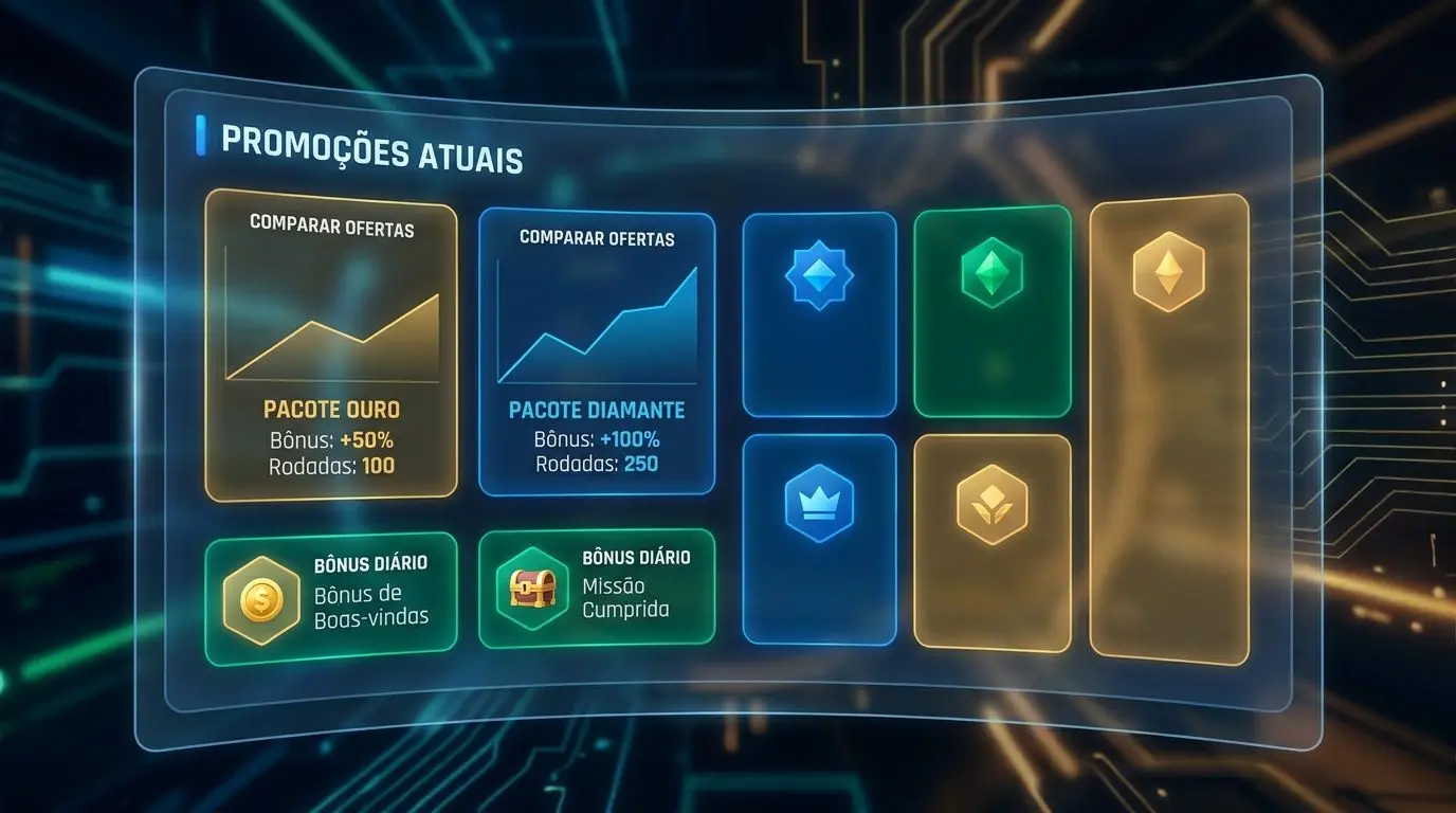 Painel digital de comparação de promoções e ofertas