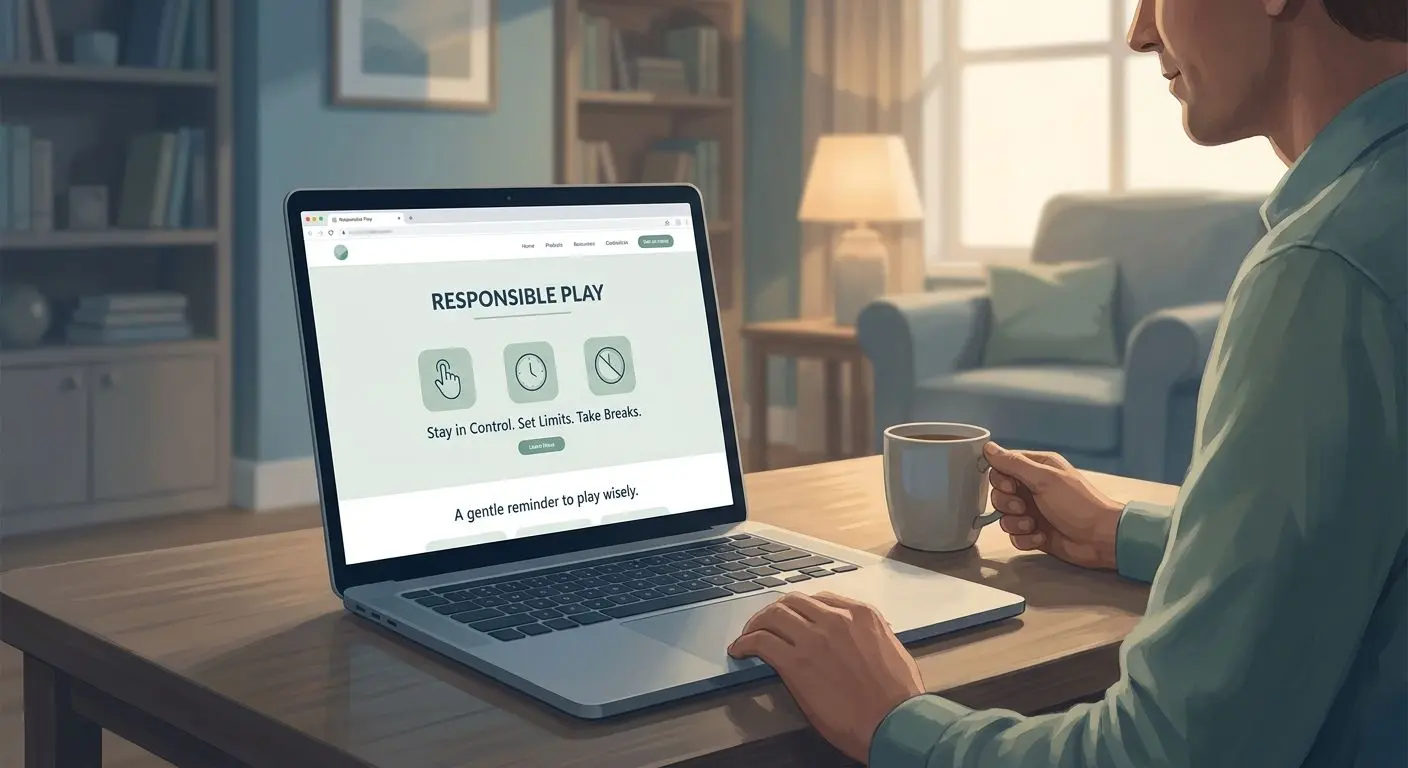 Visão geral de jogo responsável numa conta online