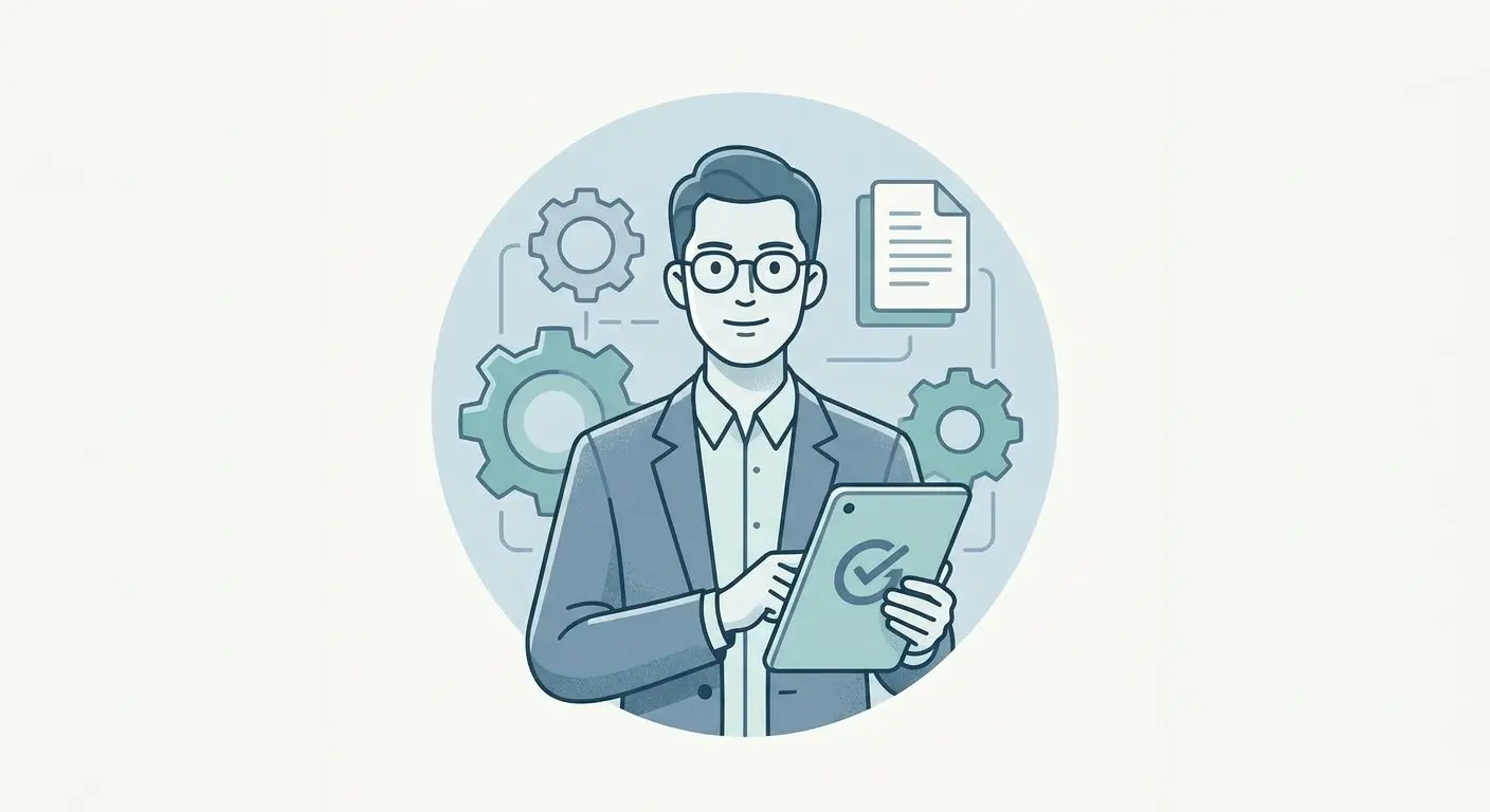 Avatar ilustrado de especialista em conteúdo legal digital